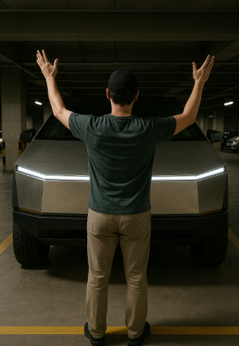 테슬라 사이버트럭 주차