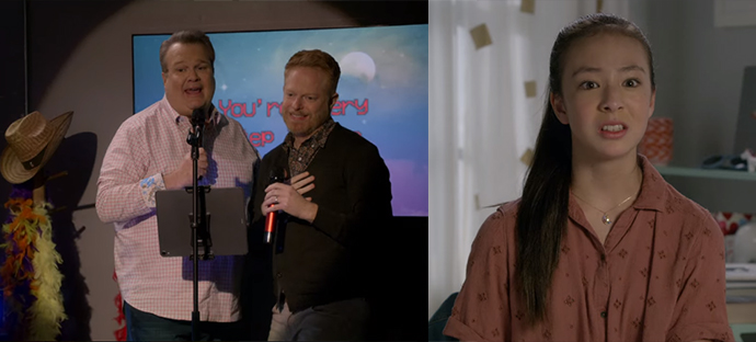 다정하게-노래부르는-캠과-미첼보면-인상쓰는-릴리