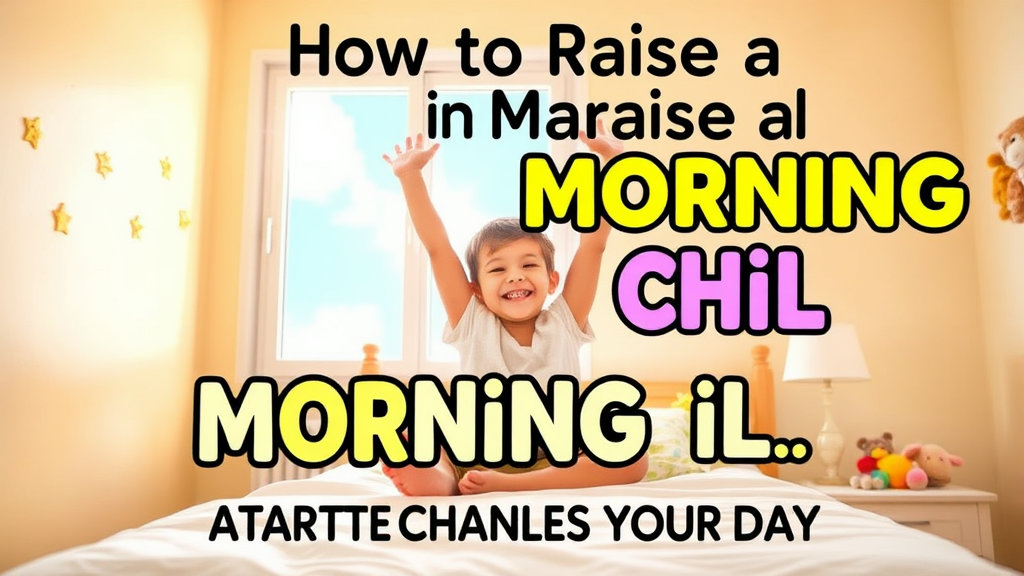 아침형 아이로 키우는 법