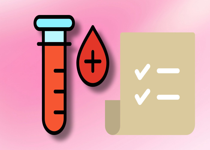 혈액검사-샘플-그림과-검사지