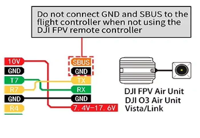 DJI O3 Air Unit를 설정할 때 조종기와의 연결 방법
