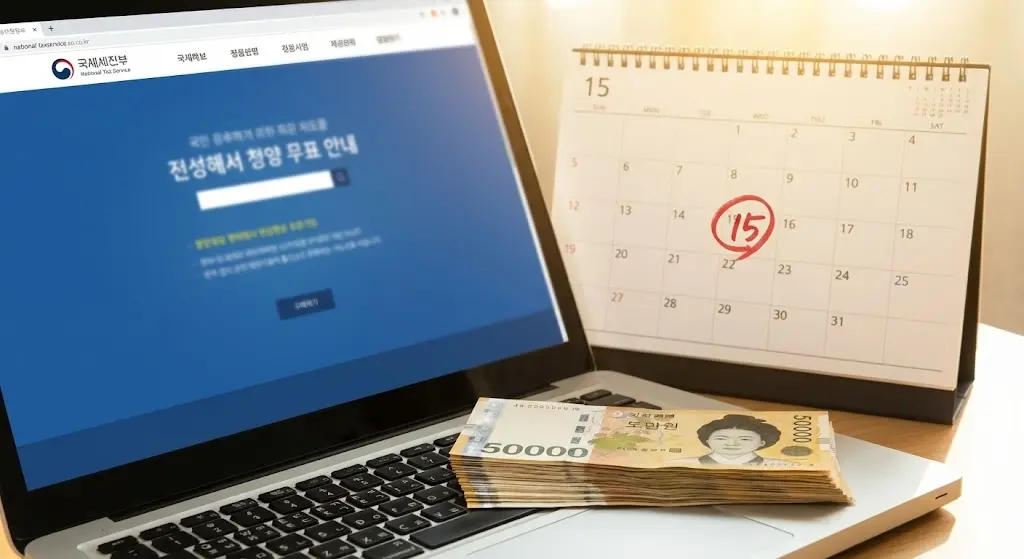 2026년 1월 15일 국세청 홈택스 연말정산 간소화 서비스 오픈 및 환급금 조회