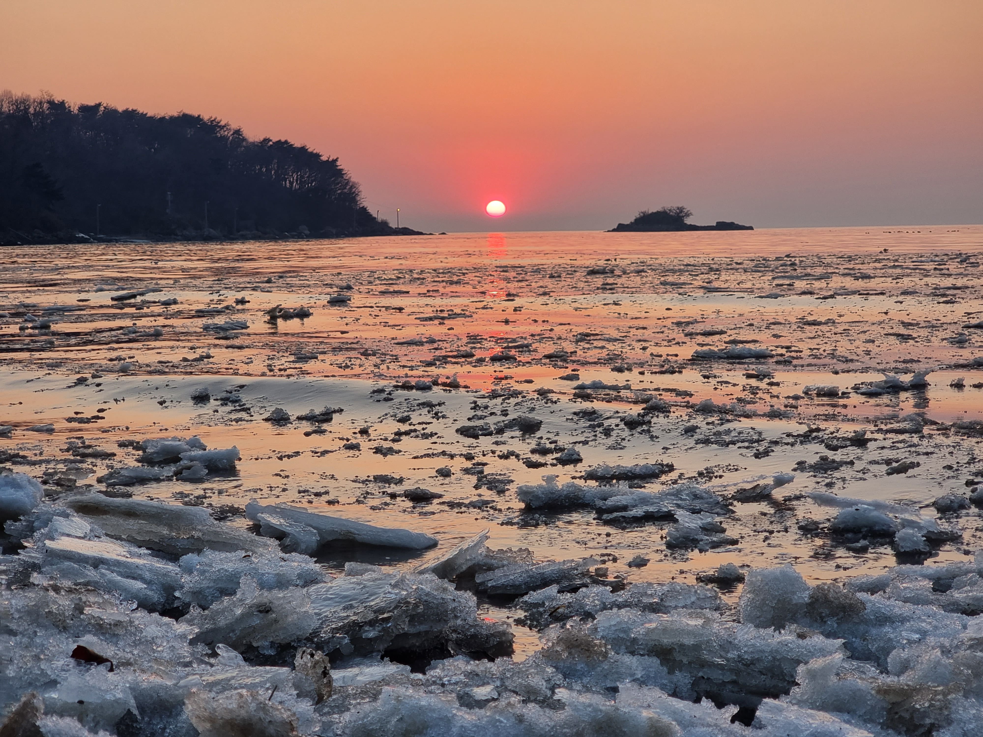 장화리-일몰조망지-겨울바다일몰