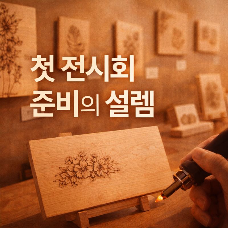 첫 전시회 준비의 설렘