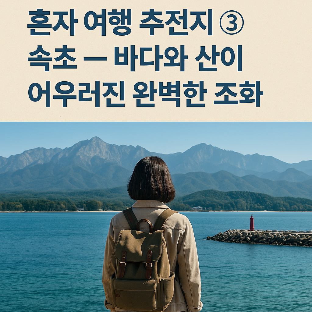 속초 &mdash; 바다와 산이 어우러진 완벽한 조화