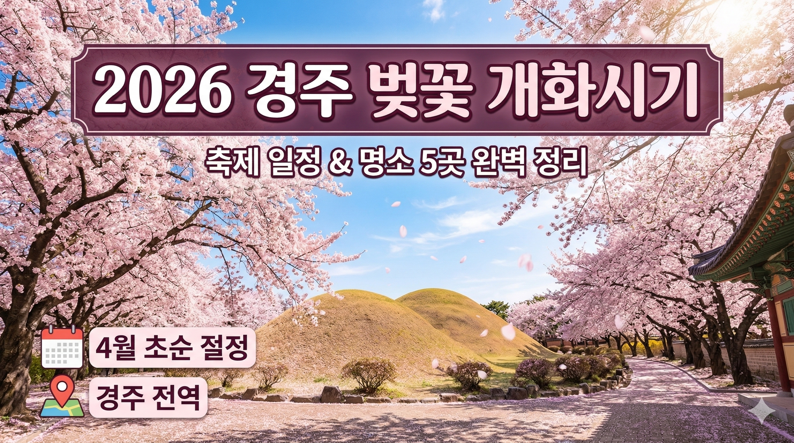 2026 경주 벚꽃 개화시기