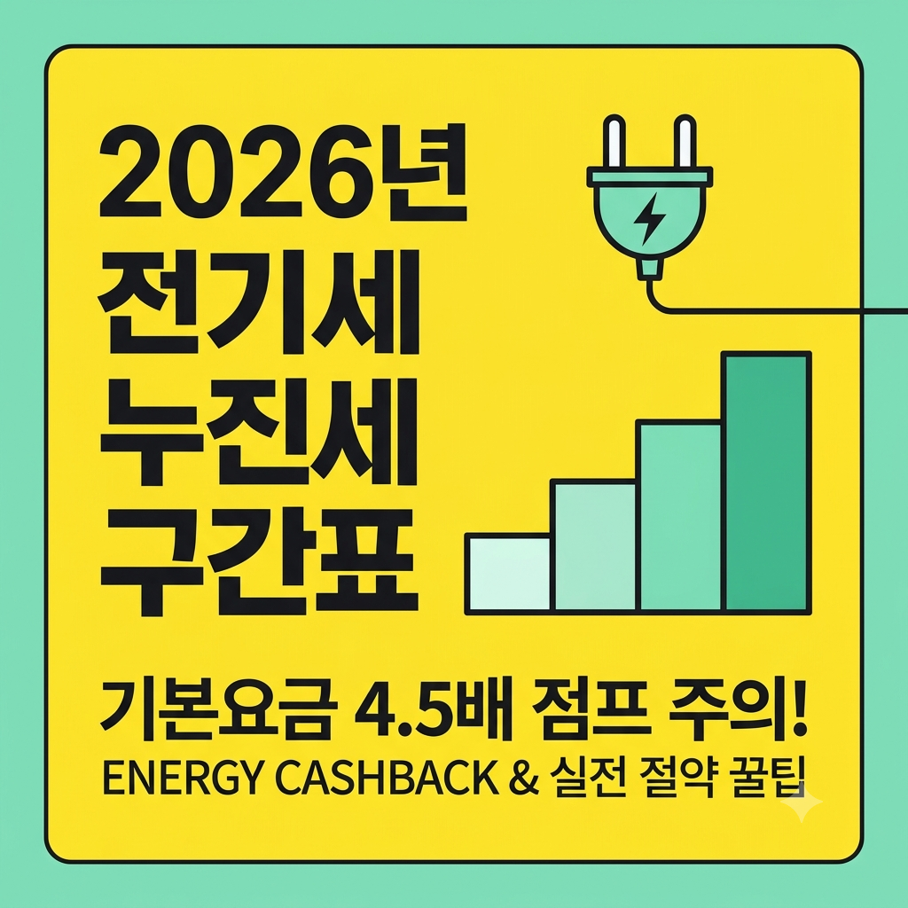 2026 전기세 누진세 구간안내