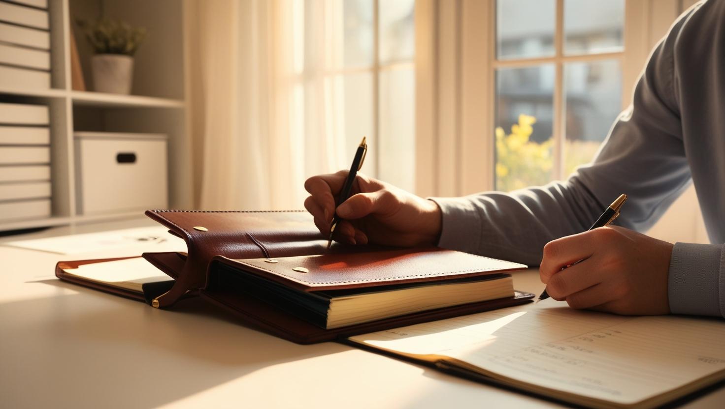 학자금 대출 신청서를 작성하는 모습