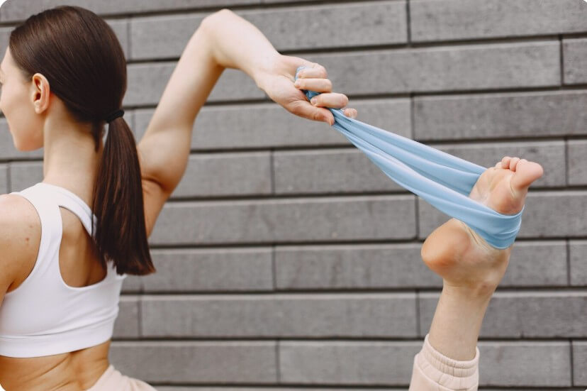 운동 중인 여성