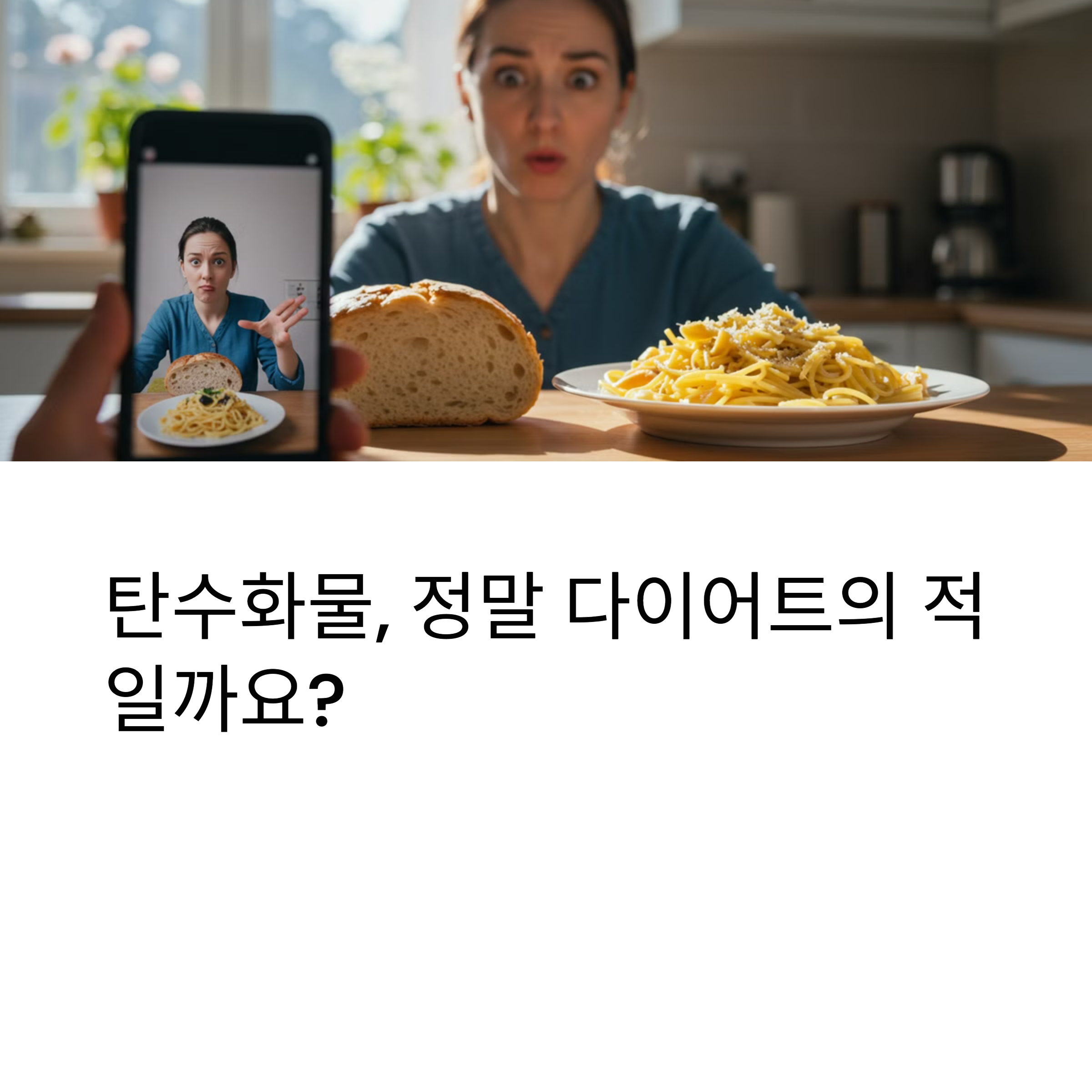 탄수화물, 정말 다이어트의 적일까요?