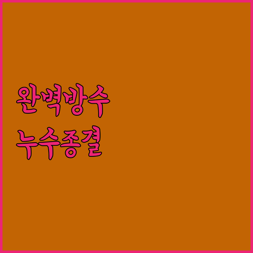 셀프 투명 방수제 추천 TOP 5 옥..