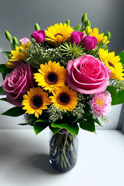 Playground AI로 생성한 그림(2) - 부케