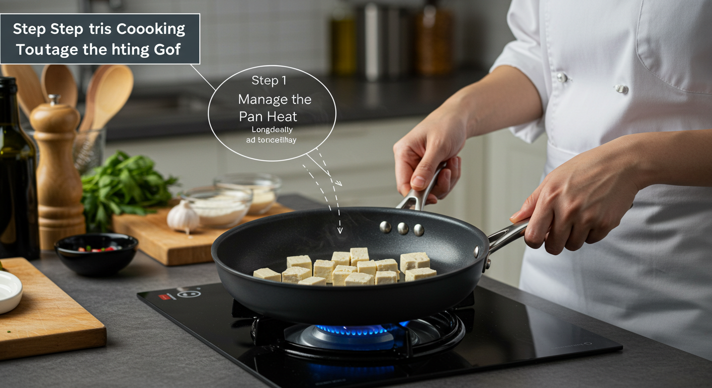 두부팬조리 팬열관리 향유출 슬라이스굵기