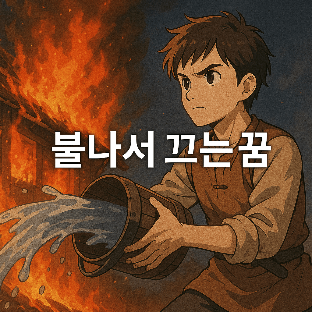 불나서 끄는 꿈 해몽