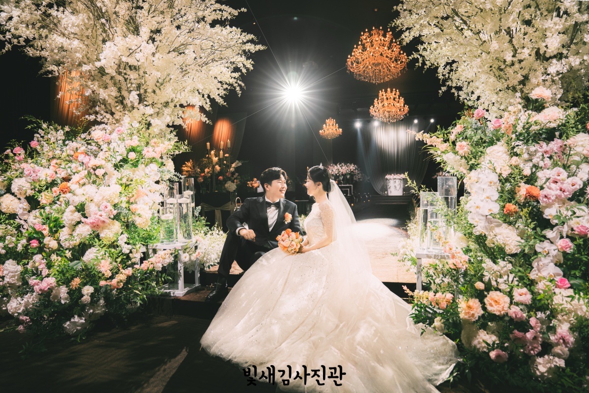 mj컨벤션 다이너스티홀 서브스냅 신랑신부 연출 1