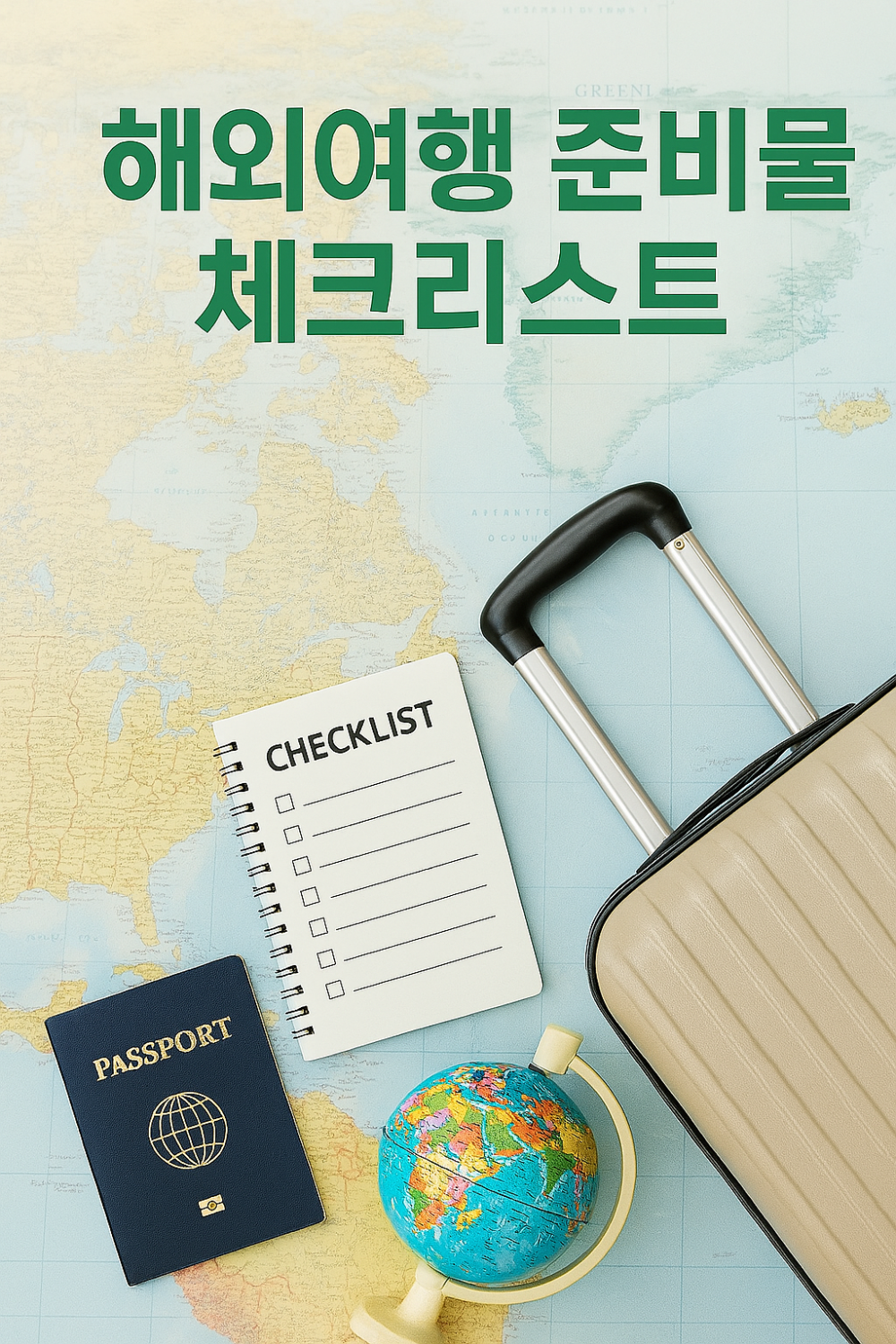 해외여행 준비물 체크리스트 이미지
