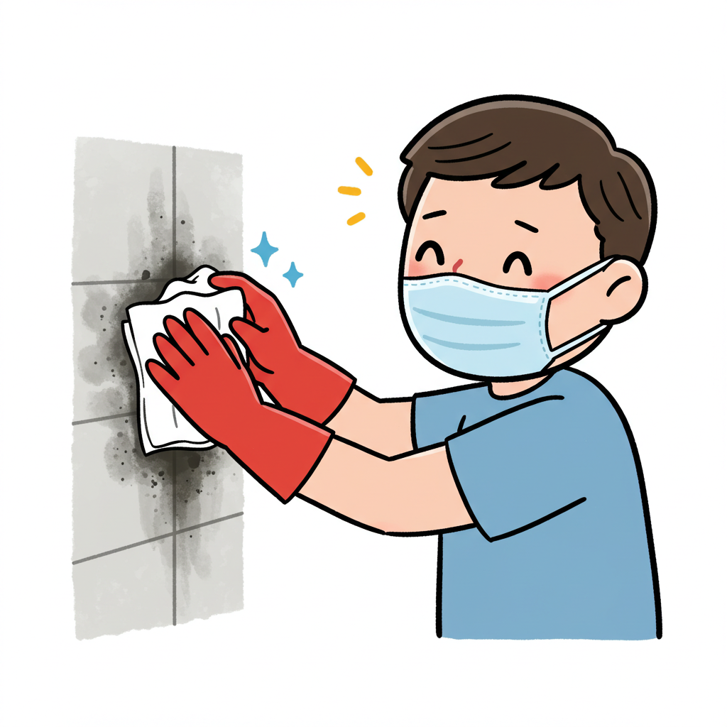 화장실 타일 청소