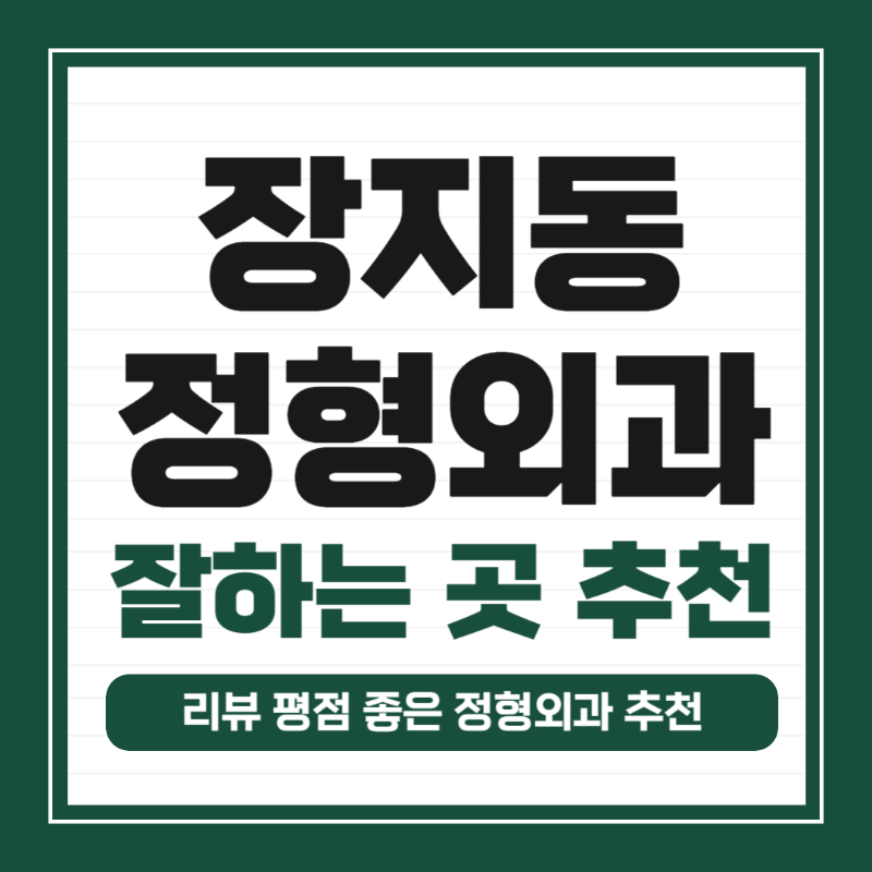 송파구 장지동 정형외과 전문의 유명하고 잘하는 곳 추천 TOP 5