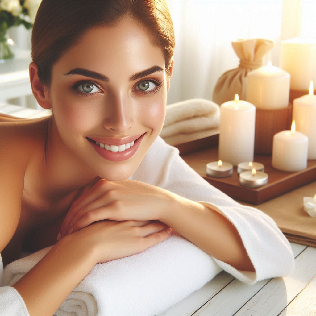 피부,체형관리 샵 배경