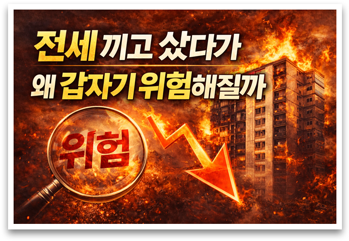전세 레버리지의 위험성과 부동산 하락장 구조 분석 (찬스부동산레터)