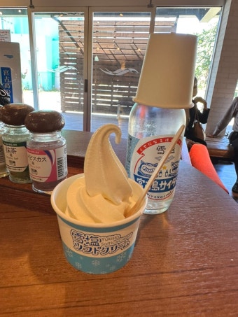 유키시오 제염소 소금 아이스크림