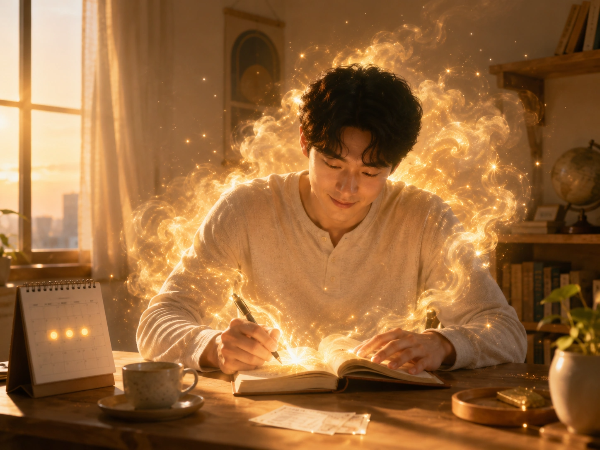 좋은꿈 기록하여 에너지 고정하기