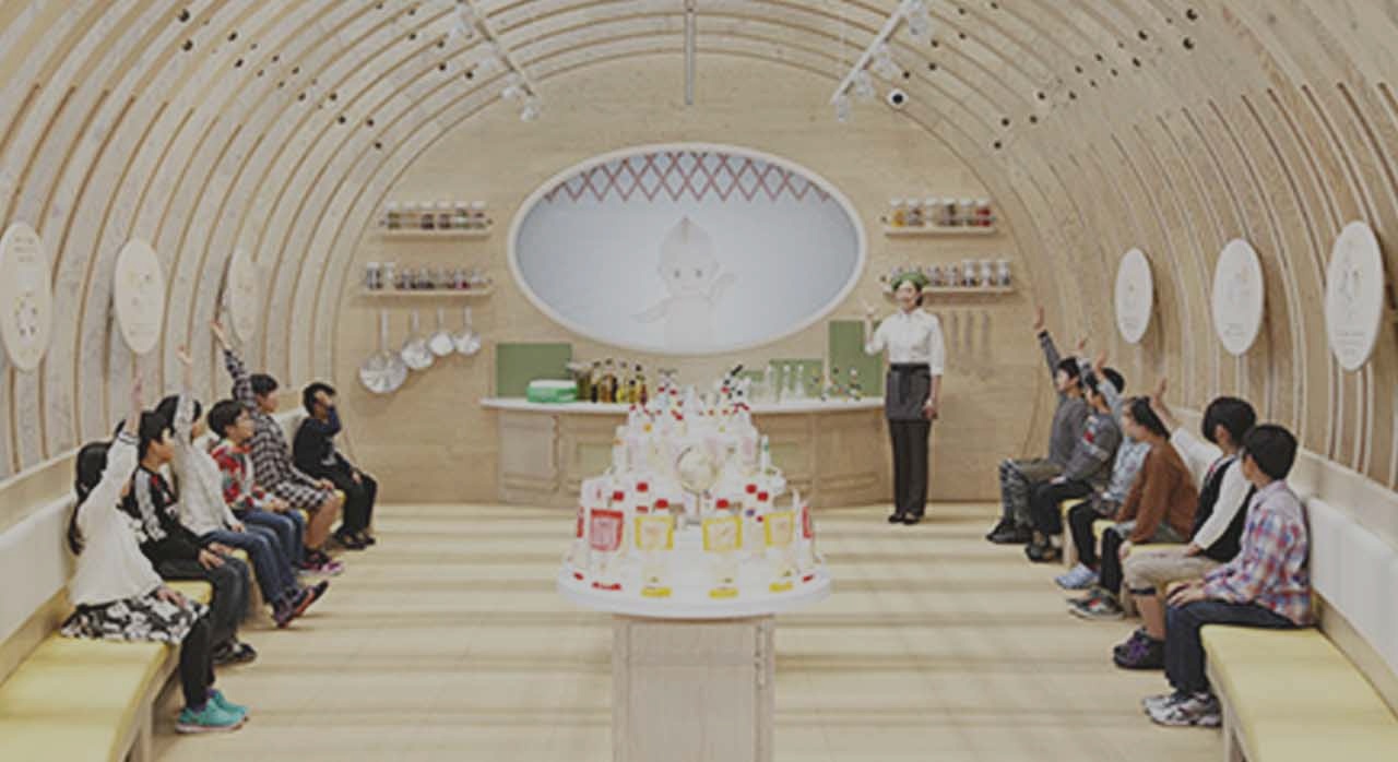 마요네즈의 원재료와 제조 과정을 알 수 있는 마요네즈 돔의 모습이다. [ⓒ큐피 공식 홈페이지]