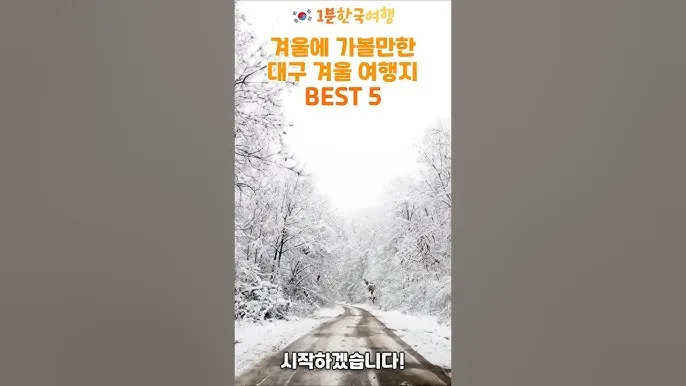 대구 겨울 가볼만한곳을 상세히 알아보기 여행 자료집_5