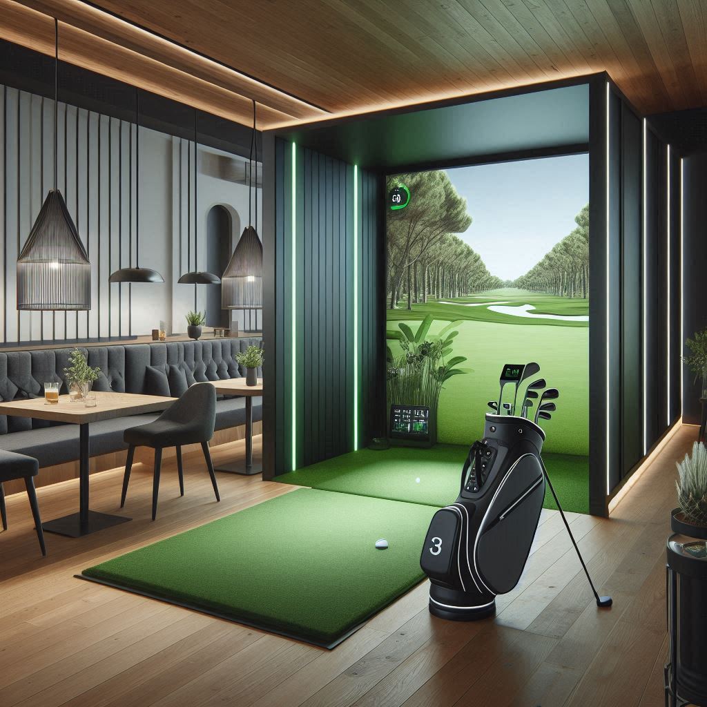 스크린골프장 배경