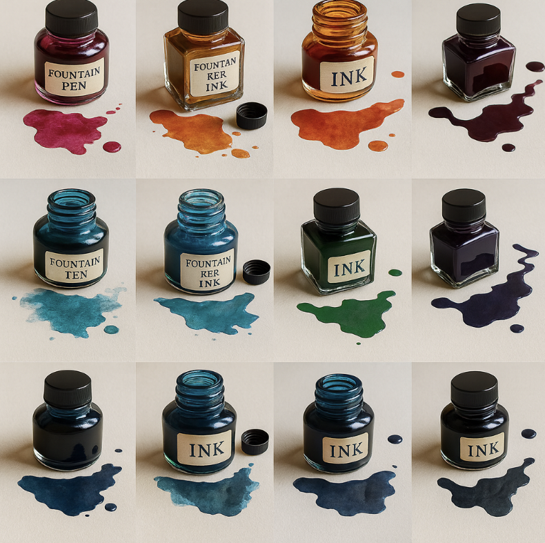 만년필 잉크 성분 염료 관련 사진