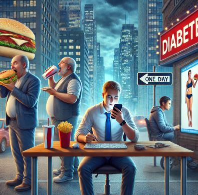 현대인의 당뇨와 관련된 사진