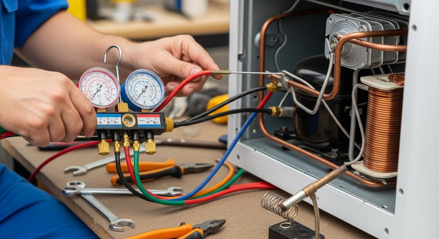 제습기 냉매 수리