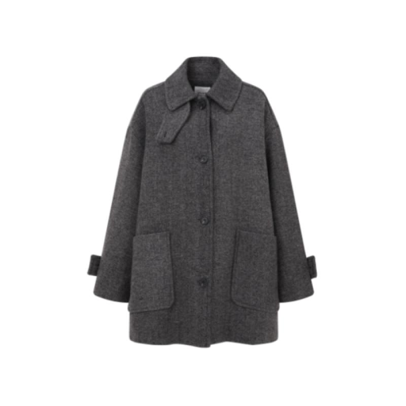 톰보이 헤링본울 숏코트 9172412981