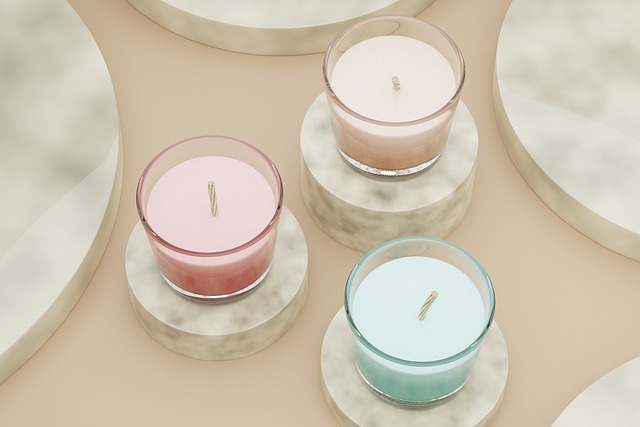 현관에 놓인 향초