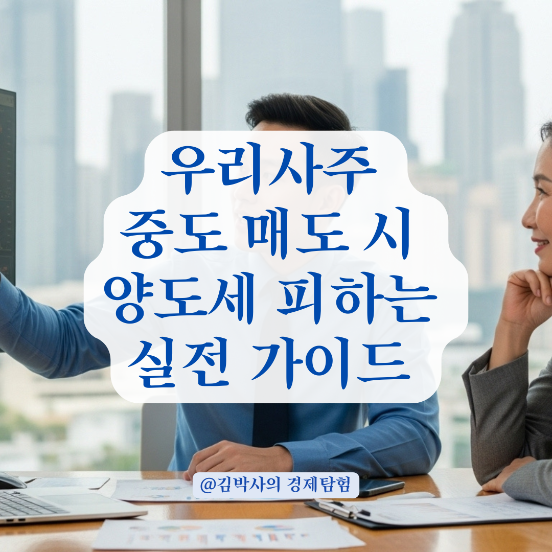우리사주 중도 매도, 양도세 피하려면 꼭 알아야 할 조건들.