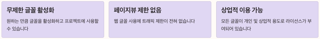 Adobe Fonts 기본정보 정리