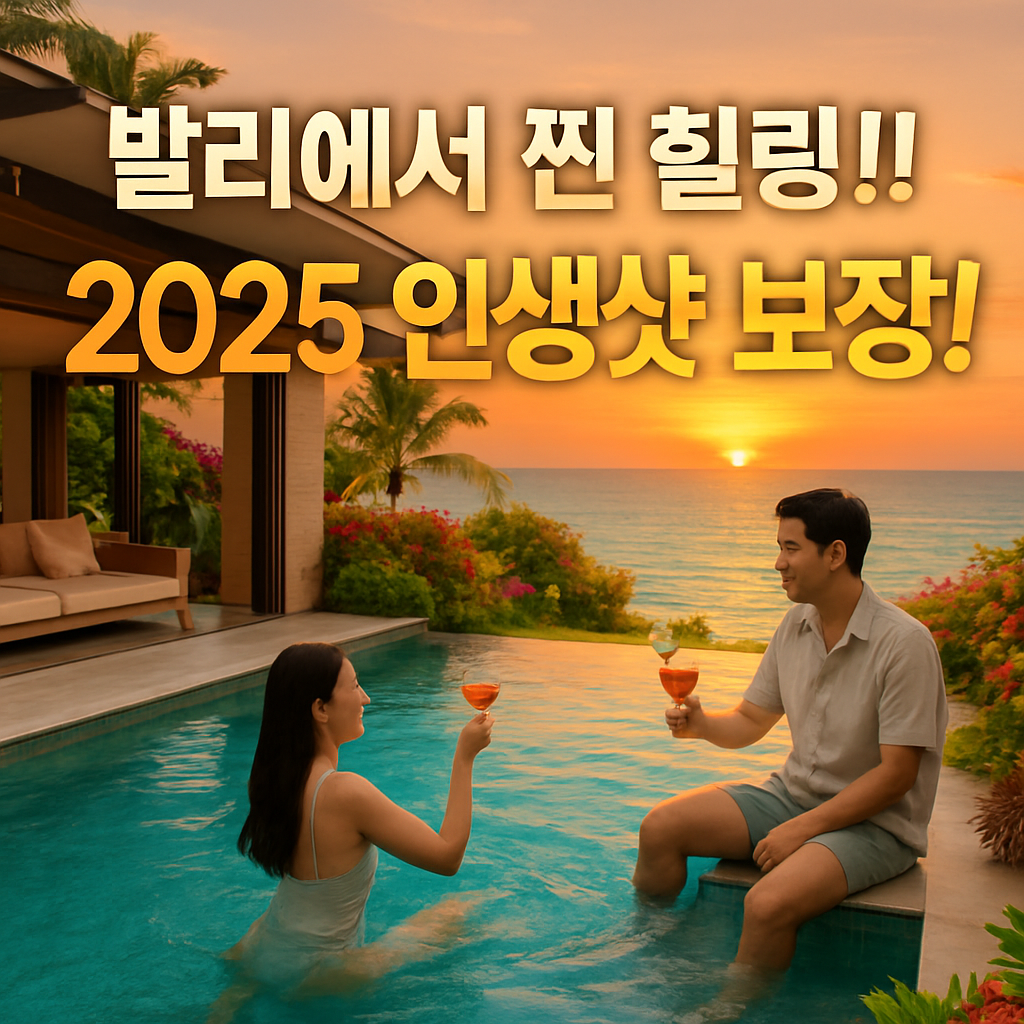 완벽한 휴양! 2025 여름 '발리' 럭셔리 풀빌라 핫플 & 찐 힐링 꿀팁