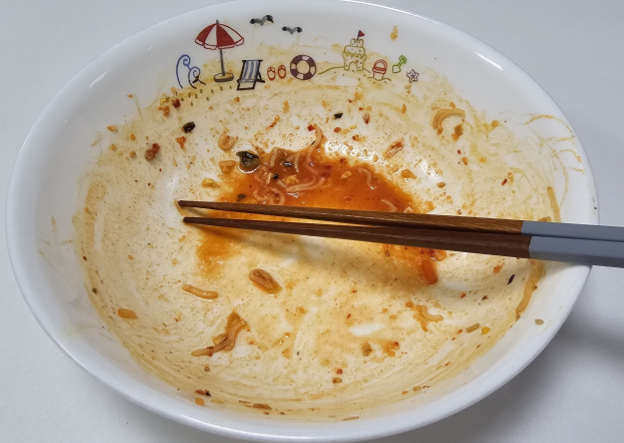 열무숙주 배홍동 비빔면 완성
