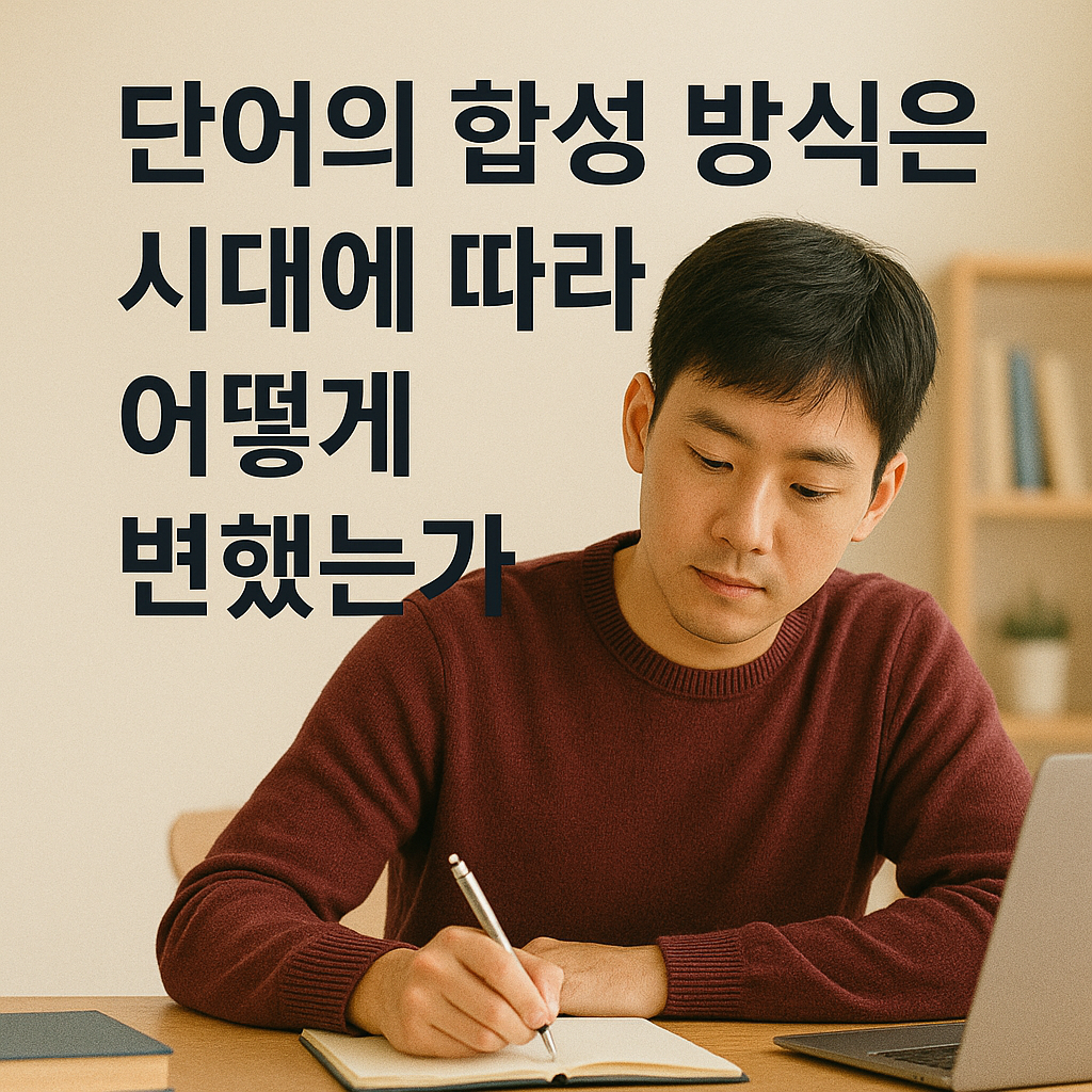 단어의 합성방식은 시대에 따라 어떻게 변했는가