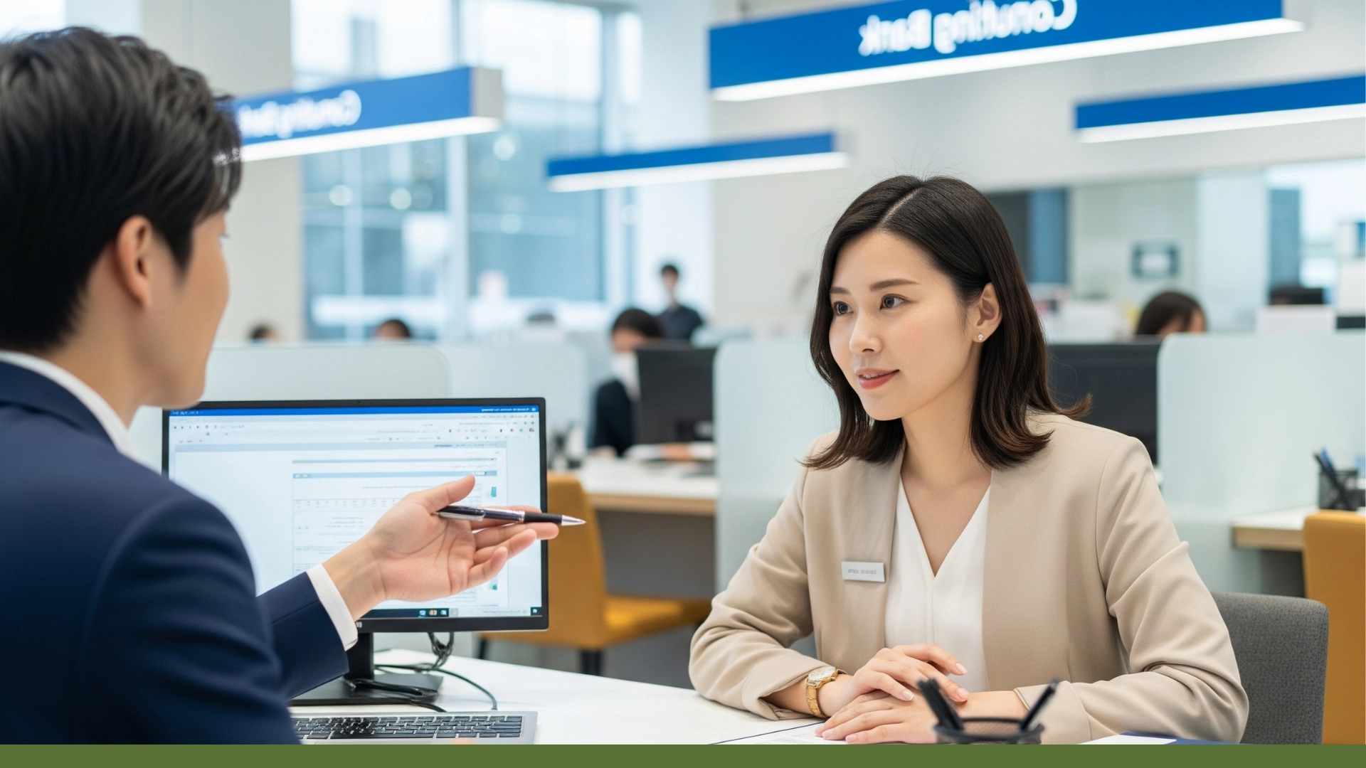 은행 상담 받는 사람2