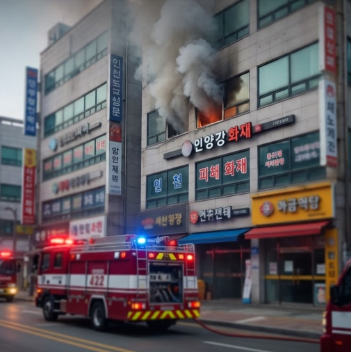 인천 계양구 임학동 상가 화재 원인 및 피해 현황