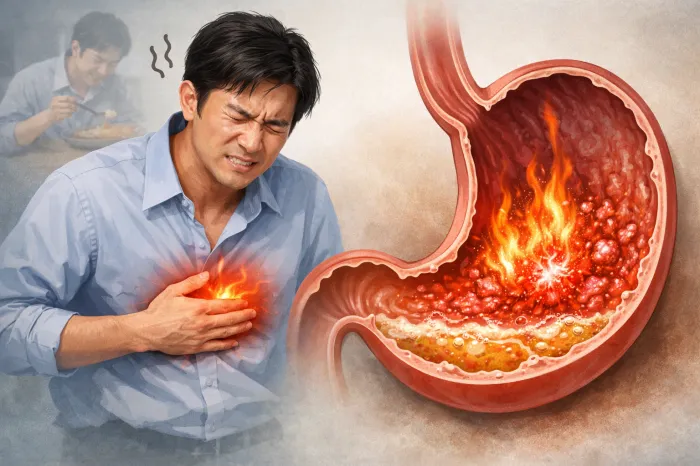 위염 증상과 위궤양 증상