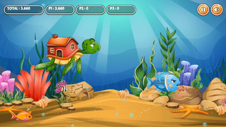 바다속에서-자신보다-작은-물고기를-잡아-먹는-화면