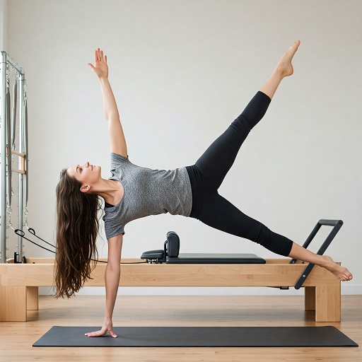 필라테스 하는 여성