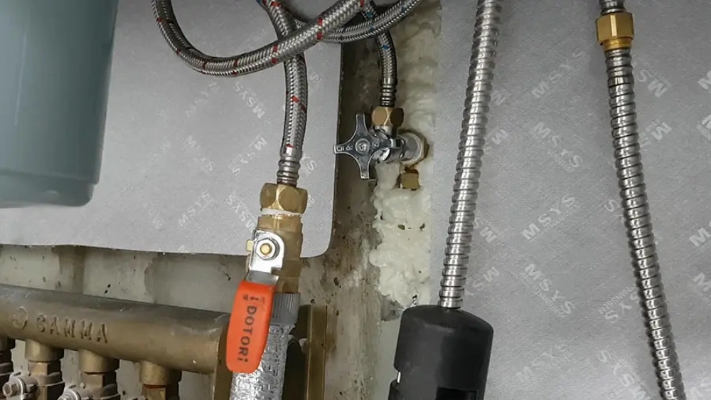 호스 연결 완료 모습