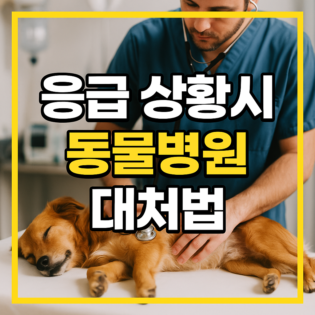 응급 상황시 동물병원 대처법