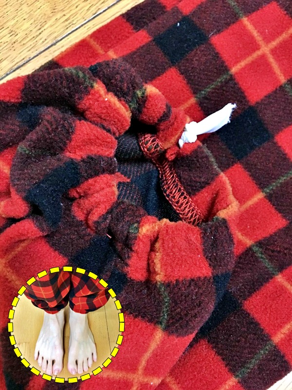 홈웨어 바지 밑단 길이 짧게 줄이는법