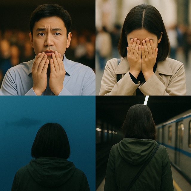 다양한 공포증을 겪는 장면 연출(출처: 자체제작)