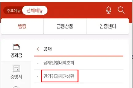 만기경과 채권상환