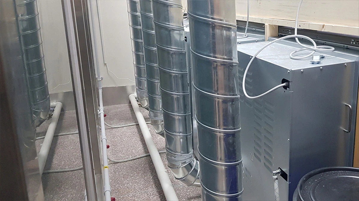 빨래방 건조기 연통